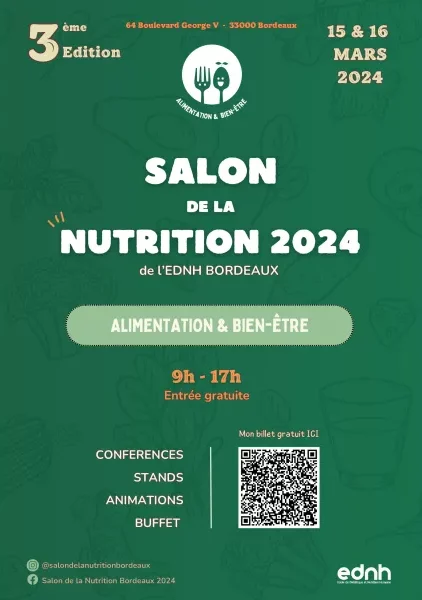 Programme du salon de la Nutrition 2024 de Bordeaux